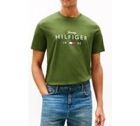 TOMMY HILFIGER T-Shirt 'BRAND LOVE' vert / rouge / noir / blanc, Taille M