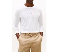 Tommy Hilfiger Brand Love Ls Tee White Taille: S | T-shirts avec imprimés Outlet | Homme | Blanche