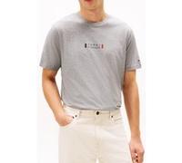 Tommy Hilfiger Men Brand Love Small Center Tee MW0MW41453 S/S T-Shirt, Gris, S, Gris (Gris Moyen chiné), S