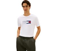 Tommy Hilfiger Brand Love Text Box Tee Mw0mw42366 T-Shirt S/S, White (White), XXL Homme