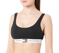 Tommy Hilfiger Brassière Femme Unlined avec Basque Emblématique, Noir (Black), S