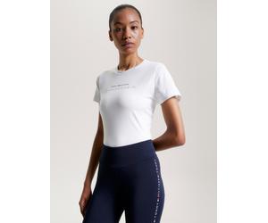 Tommy Hilfiger Brooklyn T-shirt graphique à manches courtes pour femmes avec logo imprimé sur la poitrine M