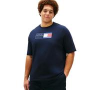 Tommy Hilfiger BT-Brand Love Text Box Tee-b Mw0mw44054 T-Shirt S/S, Blue (Desert Sky), 4XL Grande Taille Homme