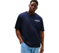 Tommy Hilfiger BT-Hilfiger Stack Tee-B Mw0Mw41235 T-Shirt S/S, Blue (Desert Sky), 4XL Grande Taille Homme
