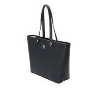 Tommy Hilfiger Portefeuille Femme Emblem Large avec Fermeture Éclair, Noir (Black), Taille Unique