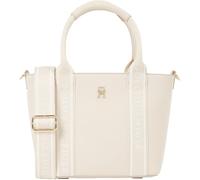 Tommy Hilfiger Cabas Sac Femme Mini Logotape Petit, Beige (Sugarcane), Taille Unique