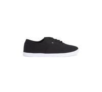 Tommy Hilfiger Baskets Femme Canvas Lace Up Chaussures, Noir (Black), 37
