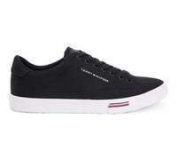 Tommy Hilfiger Canvas Signature Midsole Trainers Black Taille: 46 | Chaussures à Lacets Outlet | Homme | Le Noir