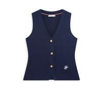 TOMMY HILFIGER Cardigan bleu marine / blanc, Taille L