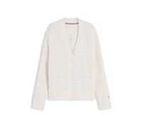 TOMMY HILFIGER Cardigan 'Cable Oversized' ivoire, Taille XS-S