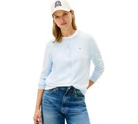 Tommy Hilfiger Cardigan CO Jersey Fine GG C-NK LS Cardi WW0WW42370 pour Femme, Bleu (Breezy Blue), L, Bleu (Breezy Blue), L