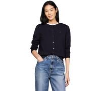 Tommy Hilfiger Cardigan Femme Jersey Stitch Cardigan Élégant, Bleu (Desert Sky), XS