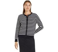 Tommy Hilfiger Women's CO Jersey Stitch Cardigan Cardigan Sweater, Desert Sky/Ivory Petal STP, M