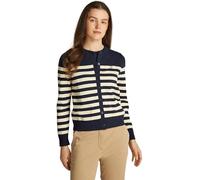 Tommy Hilfiger Cardigan Femme Jersey Stitch Cardigan Élégant, Multicolore (Her STP Dark Night Navy/Country Iv), M