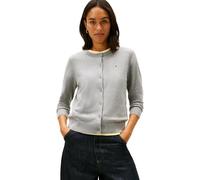 Tommy Hilfiger Cardigan CO Jersey Fine GG C-NK LS WW0WW42370 Femme Gris (Med Heather Grey) L