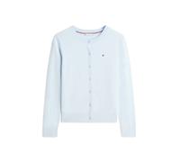 Tommy Hilfiger Cardigan CO Jersey Fine GG C-NK LS Cardi WW0WW42370 pour Femme, Bleu (Breezy Blue), S, Bleu (Breezy Blue), S