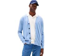 Tommy Hilfiger Cardigan Homme Essential Cotton avec Patte de Boutonnage, Bleu (Brisk Blue), M