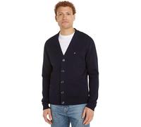 Tommy Hilfiger Cardigan Homme Essential Cotton avec Patte de Boutonnage, Bleu (Desert Sky), 3XL