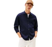 Tommy Hilfiger Cardigan Homme Essential Over Shirt en Coton, Bleu (Desert Sky), M