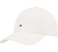 Tommy Hilfiger Casquette Homme Flag Cotton 6 Panel avec Logo, Blanc (Ivory Silk), Taille Unique