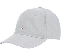 Tommy Hilfiger Casquette Homme Flag Oxford 6 Panel en Coton, Bleu (Space Blue), Taille Unique