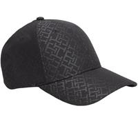Tommy Hilfiger Casquette TH Monogram AW0AW18058 pour Femme, Noir, Taille Unique, Noir (Noir), Taille Unique