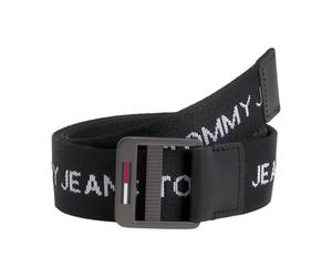 Tommy Hilfiger - Ceinture Casual en Polyester avec Logo - Homme - Accessoires - Noir - Taille: 100 CM