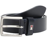 Tommy Hilfiger Ceinture Enfants Unisexe Kids Leather Belt avec Drapeau en Cuir, Bleu (Space Blue), L-XL