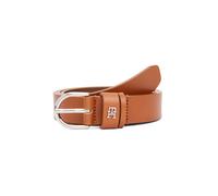 Tommy Hilfiger Ceinture Femme Essential Effortless 2,5 cm Cuir, Marron (Cognac), 75 cm