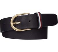 Tommy Hilfiger Ceinture Femme Casual en Cuir, Bleu (Space Blue), 85 cm