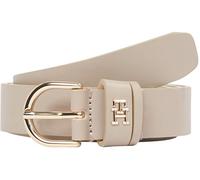 Tommy Hilfiger Ceinture Femme Essential Effortless 2,5 cm Cuir, Beige (Sandalwood), 75 cm
