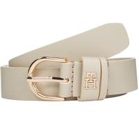 Tommy Hilfiger Ceinture Femme Essential Effortless 2,5 cm Cuir, Beige (Sugarcane), 80 cm