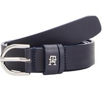 Tommy Hilfiger Ceinture Femme Essential Effortless 2,5 cm Cuir, Bleu (Space Blue), 90 cm
