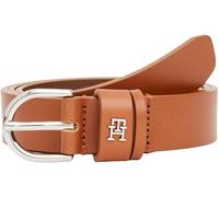 Tommy Hilfiger Ceinture Femme Essential Effortless 2,5 cm Cuir, Marron (Cognac), 80 cm