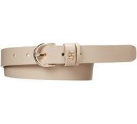 Tommy Hilfiger Ceinture Femme Essential Effortless 2.5 Cuir, Beige (White Clay), 120 cm