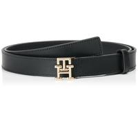 Tommy Hilfiger Ceinture Femme Logo 2,5 cm Cuir, Noir (Black), 100 cm