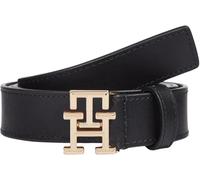 Ceinture Noir/Doré Femme Tommy Hilfiger Logo 2.5 90 cm