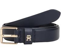 Tommy Hilfiger Ceinture Femme Square 2,5 cm Go Cuir, Bleu (Space Blue), 80 cm