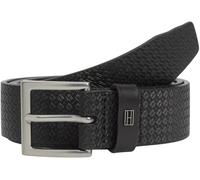 Tommy Hilfiger Ceinture fixe Th Soho Flag Aop 3.5 AM0AM14179 pour homme, noir, 90