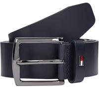 Tommy Hilfiger Ceinture Homme Denton 3,5 cm Cuir, Bleu (Space Blue), 105 cm