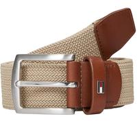 Tommy Hilfiger Ceinture Homme Denton Elastic 3,5 cm Tressée, Beige (Horseradish), 95 cm