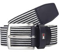 Tommy Hilfiger Ceinture Homme Denton Elastic 3,5 cm Tressée, Bleu (Space Blue), 90 cm