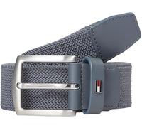 Tommy Hilfiger Ceinture Homme Denton Elastic 3,5 cm Tressée, Gris (Overcast Grey), 100 cm