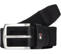 Tommy Hilfiger Ceinture Homme Denton Elastic 3,5 cm Tressée, Noir (Black), 100 cm