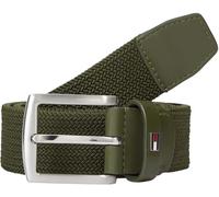 Tommy Hilfiger Ceinture Homme Denton Elastic 3,5 cm Tressée, Vert (Army Green), 90 cm