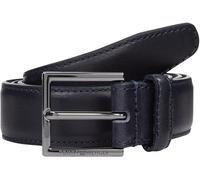 Tommy Hilfiger Ceinture Homme Hudson Leather 3,0 cm Cuir, Bleu (Space Blue), 105 cm