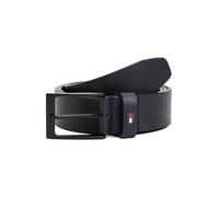 Tommy Hilfiger Ceinture Homme Layton 3,5 cm Cuir, Bleu (Space Blue), 115 cm