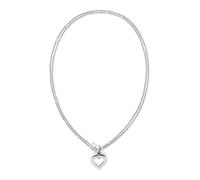 Tommy Hilfiger Jewelry Collier Chaîne Double pour Femme en Acier Inoxydable avec un Pendentif en Forme de Cœur - 2780967