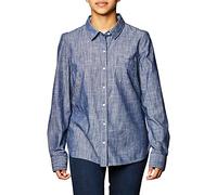 Tommy Hilfiger Chemise à Languette roulante-Chambray Bouton Bas, XL Femme