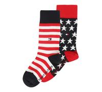Tommy Hilfiger Chaussettes Classic Bleu marine/rouge Taille 27-30 Lot de 2 Enfant Unisexe